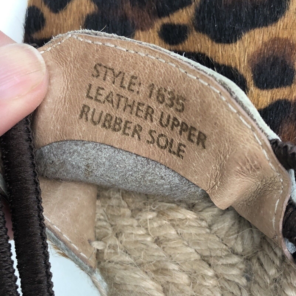 Picon Leopard Animal print Slingback Espadrille Shoes - Picture 10 of 12